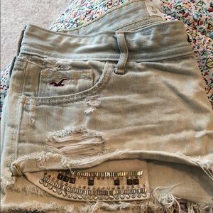 Hollister low rise denim shorts